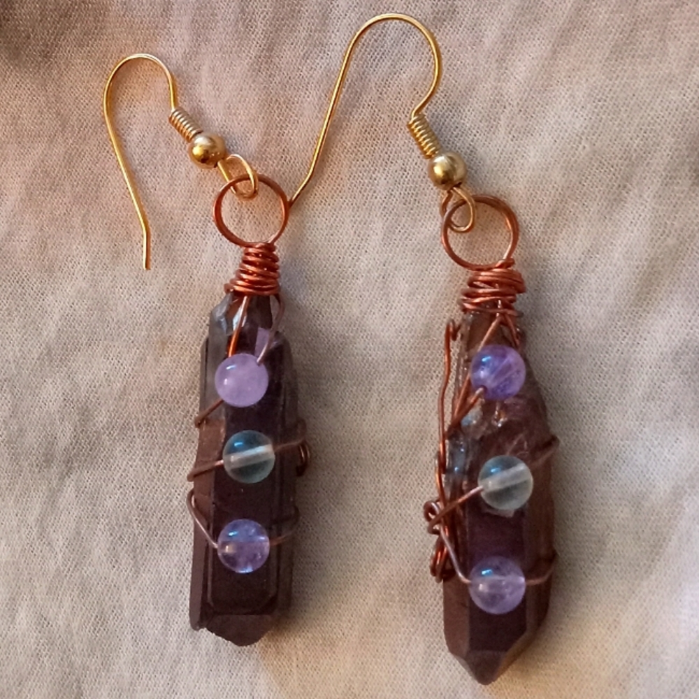 Handmade Spirit Element Dangle Earrings